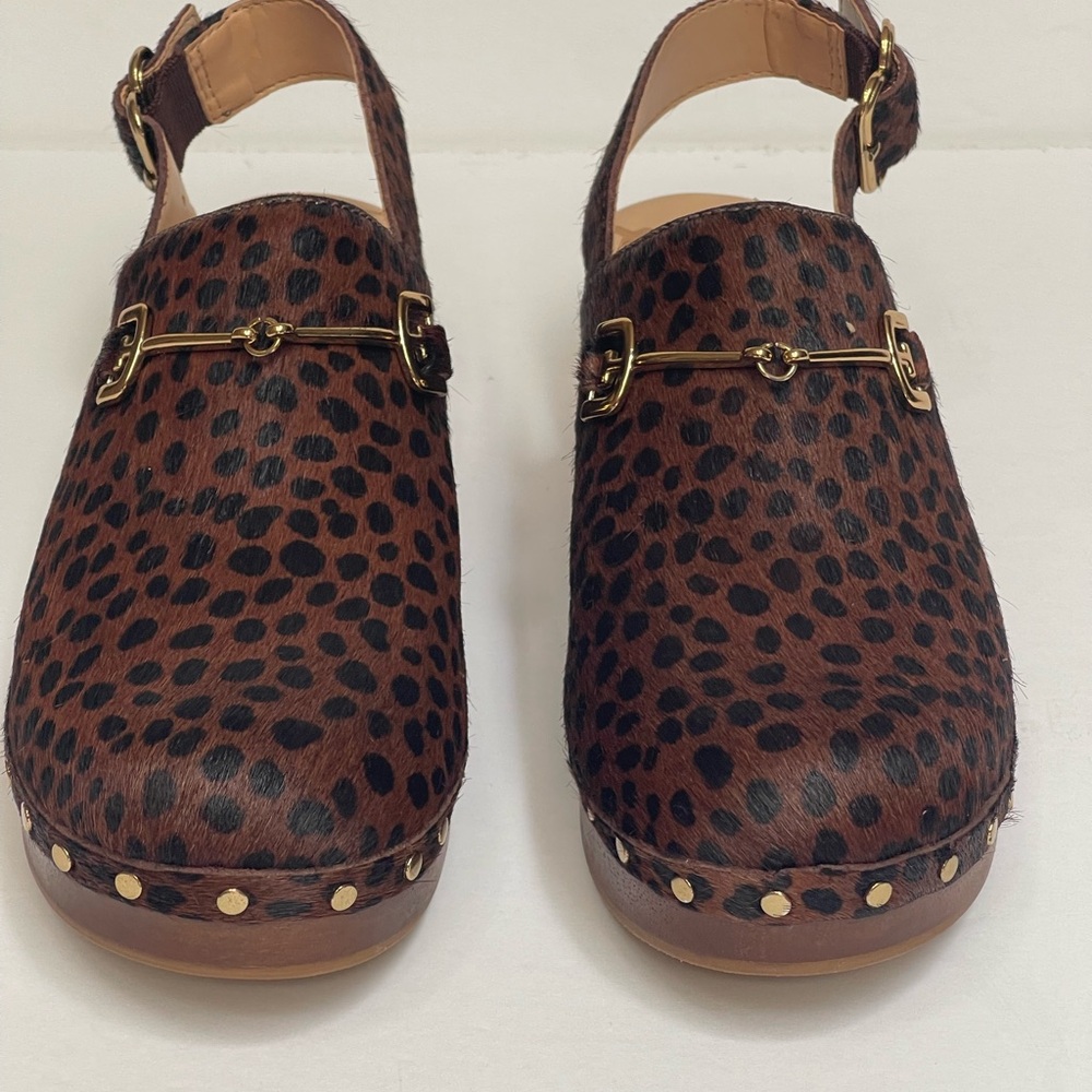 Sam Edelman leopard clogs HILDA size 6 NEW